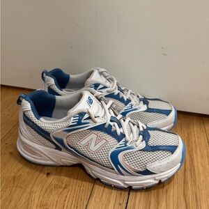 New Balance 530 White and Blue Sneakers